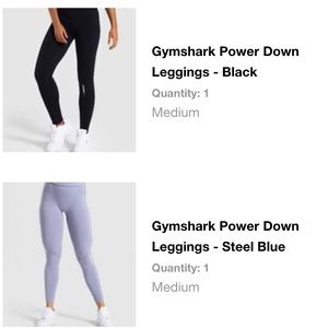 Gymshark power down high waisted leggings